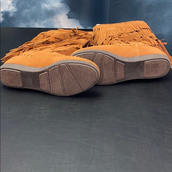 Rampage Mid Calf Boots Suede Moccasin - Picture 4 of 6